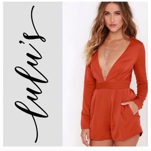Lulus Deep Plunge Romper